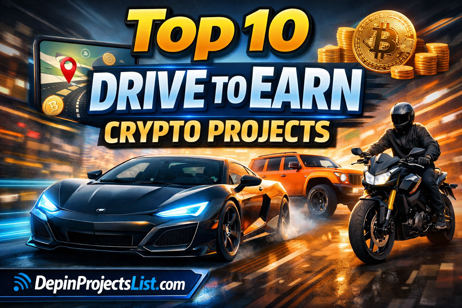 Top 10 Drive to Earn Crypto Projects